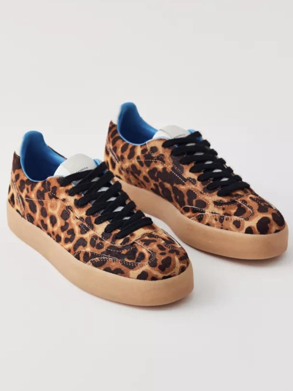 Steve Madden Tux leopard print leather sneakers, size 6